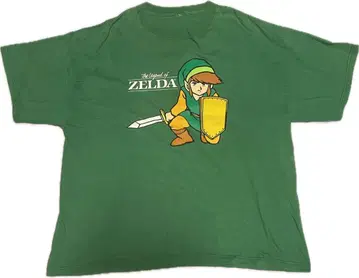 카피라이트 있음 빈티지 젤다의 전설 티셔츠 XL 사이즈 ZELDA