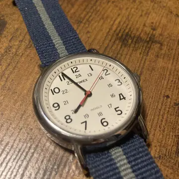 Timex 인디글로 손목시계 네이비
