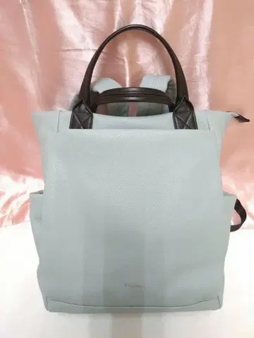 firano 스카이블루 합성 피혁 백팩