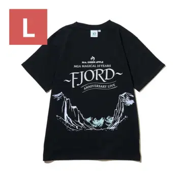 미세스 FJORD 로고 티셔츠 블랙 라이브 L 사이즈