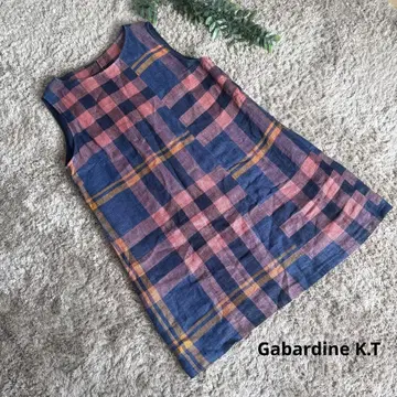 Gabardine K.T 개버딘 케이티 린넨 슬리브리스 원피스