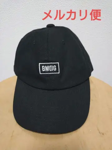 BMOG 로고 자수 블랙 캡