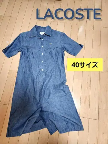 새상품 일본제 라코스테 여성용 원피스 인디고 바지
