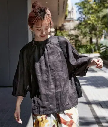 택 포함 새상품 B.C STOCK 프렌치 린넨 2way 블라우스
