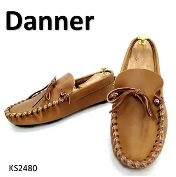 다너 드라이빙 슈즈 모카신 데크 천연 가죽 브라운 XL