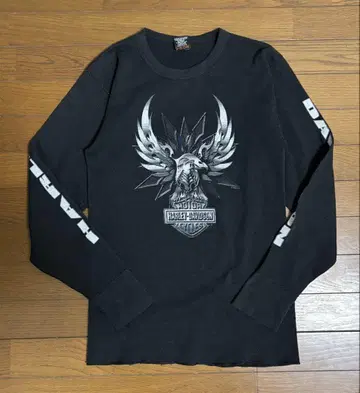 90s HARLEY DAVIDSON 롱 T 썬더 USA제 블랙