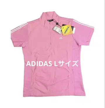 아디다스 핑크 하프 지퍼 셔츠 택 포함 새상품