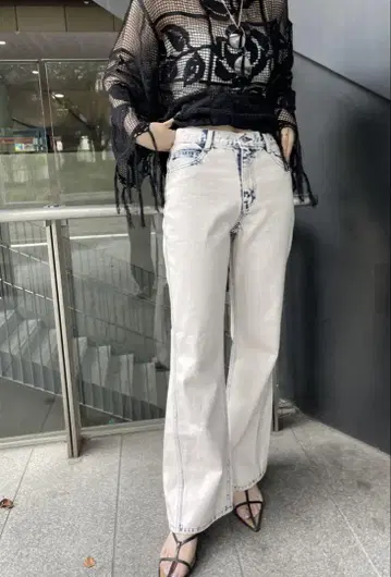 SENSU DETAIL DENIM PANTS 핑크 26인치