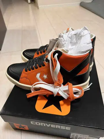 CONVERSE WEAPON PS HI 26cm 오렌지/블랙