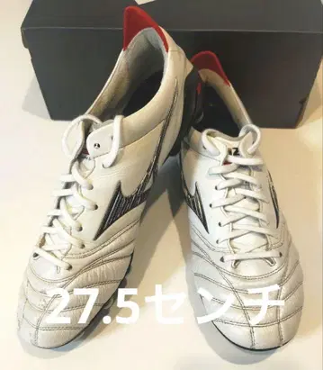Mizuno 축구화 27.5cm 화이트/레드