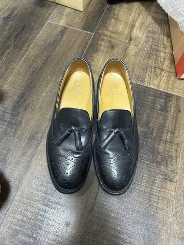 새상품급 리걸 REGAL 퀼트 태슬 JE03AH 블랙 3E 24.5cm