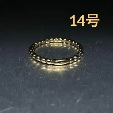 빈티지 패션 반지 골드 14호 비즈 반지 심플