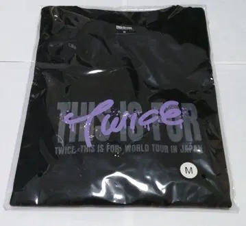 TWICE THIS IS FOR popup 티셔츠 BLACK M 사나