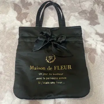 Maison de FLEUR 블랙 에코백