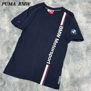 푸마 BMW 로고 반팔 티셔츠 네이비 로고 자수 XS 사이즈