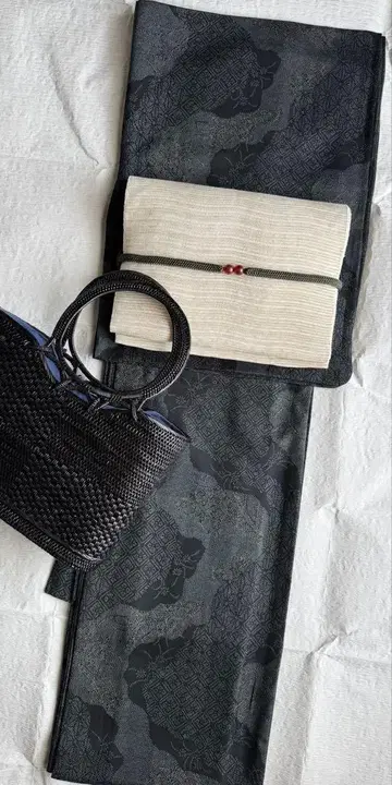 워셔블 기모노 여름 기모노 코몬 여름용 얇은 명주 직물 도초 길상 풍경