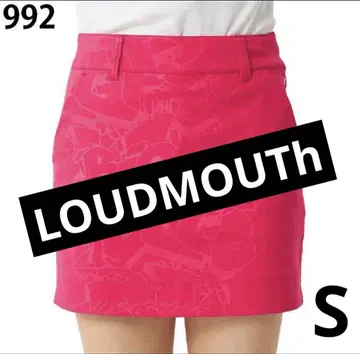 LOUDMOUTH 라우드 마우스 스트레치 트윌 엠보싱 스커트 핑크 S