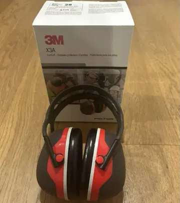 3M X3A 방음 귀마개 빨간색/검은색