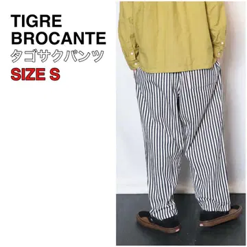TIGRE BROCANTE 티그레 브로칸테 히코리 타고사쿠 팬츠 네이비