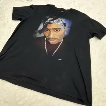 2PAC 프린트 티셔츠 XL 블랙