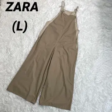 ZARA 자라 오버롤 L 베이지 올인원 살로펫
