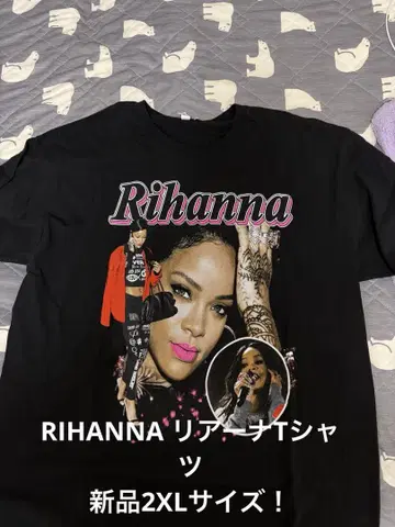 새상품 2XL! RIHANNA 리한나 티셔츠 블랙