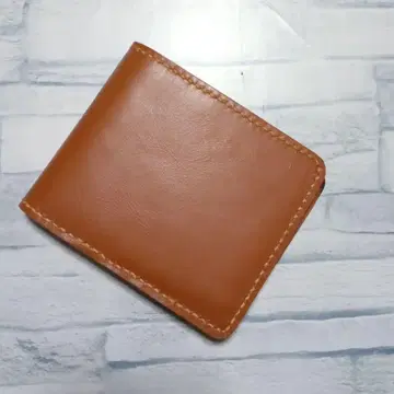 핸드메이드 두겹 지갑 하프 지갑 브라운 브라운 가죽