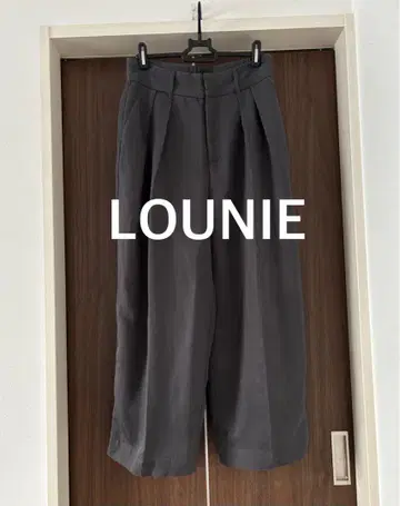 LOUNIE 루니 와이드 크롭 팬츠