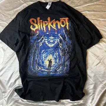 슬립낫 Slipknot 그래픽 티셔츠 블랙