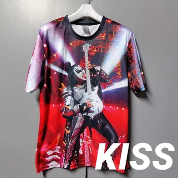 KISS 진 시몬스 풀 그래픽 티셔츠