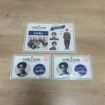 덤 포함 [미개봉 새상품] SnowMan 와타나베 쇼타 캔뱃지 스티커