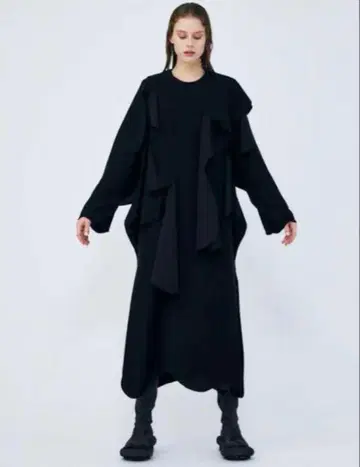 미사용급 엔폴드 WAVE DRESS 23AW 컬렉션 라인 레어