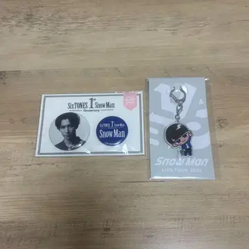덤 포함 SnowMan 와타나베 쇼타 캔뱃지 스노우 아크릴 키링