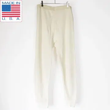 새상품 90s 실물 미군 허니콤 써멀 팬츠 XL 내추럴 계열