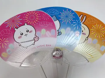 치이카와 (먼작귀) 쿠라스시 부채 3개 세트와 마그넷
