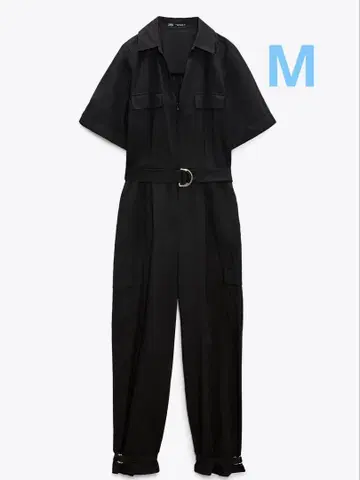 자라 포플린 카고 점프 수트
