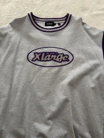 XLARGE 그레이/퍼플 M 트레이닝복