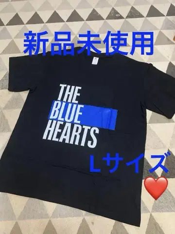 THE BLUE HEARTS 티셔츠 L 사이즈 블랙. 미사용 새상품.