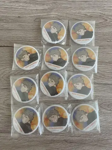 하이큐!! 스가와라 코시 가로 현수막 풀 컬러 캔뱃지