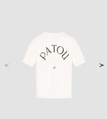 PATOU 파투 에코 프렌들리 코튼 블렌드 자카드 니트 화이트