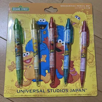 유니버셜 USJ 세서미 스트릿 샤프펜 세트