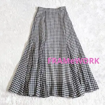 프레임워크 다카야마 미야코 깅엄 스커트 38
