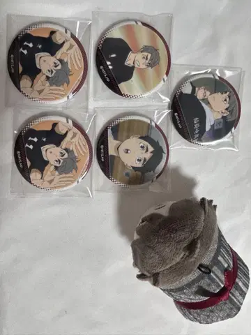 하이큐!! 미야 오사무 굿즈 세트 캔바 모치마스 캔뱃지
