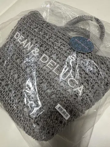 DEAN & DELUCA 빔즈 크로셰 바스켓 백 S 그레이