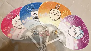 치이카와 (먼작귀) 쿠라스시 부채 컴프&캔 배지&피규어