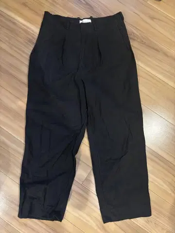 YOKE 블랙 슬랙스