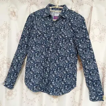 가마쿠라 셔츠 LIBERTY FABRICS 코듀로이 파랑