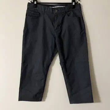 THE SHOP TK 다크 그레이 데님풍 크롭 팬츠 L 사이즈