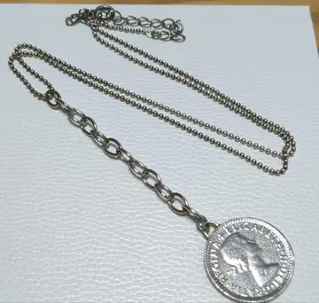 Silver925 행복의 6 펜스 코인 목걸이