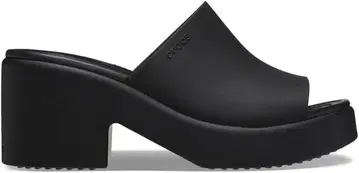 Crocs 블랙 샌들 하이 힐